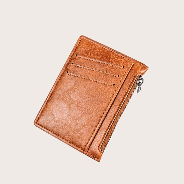 

Men Minimalist Wallet With Card Holder, Brown