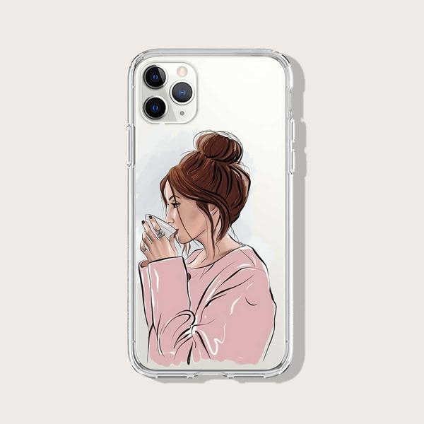 

Чехол для iPhone с графическим принтом, Многоцветный