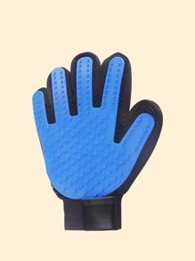 1 vào găng tay chải chuốt cho chó - Màu xanh lam - Xem 3