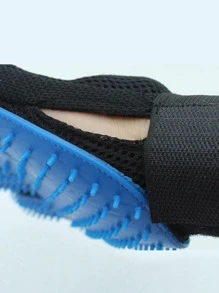 1 vào găng tay chải chuốt cho chó - Màu xanh lam - Xem 5