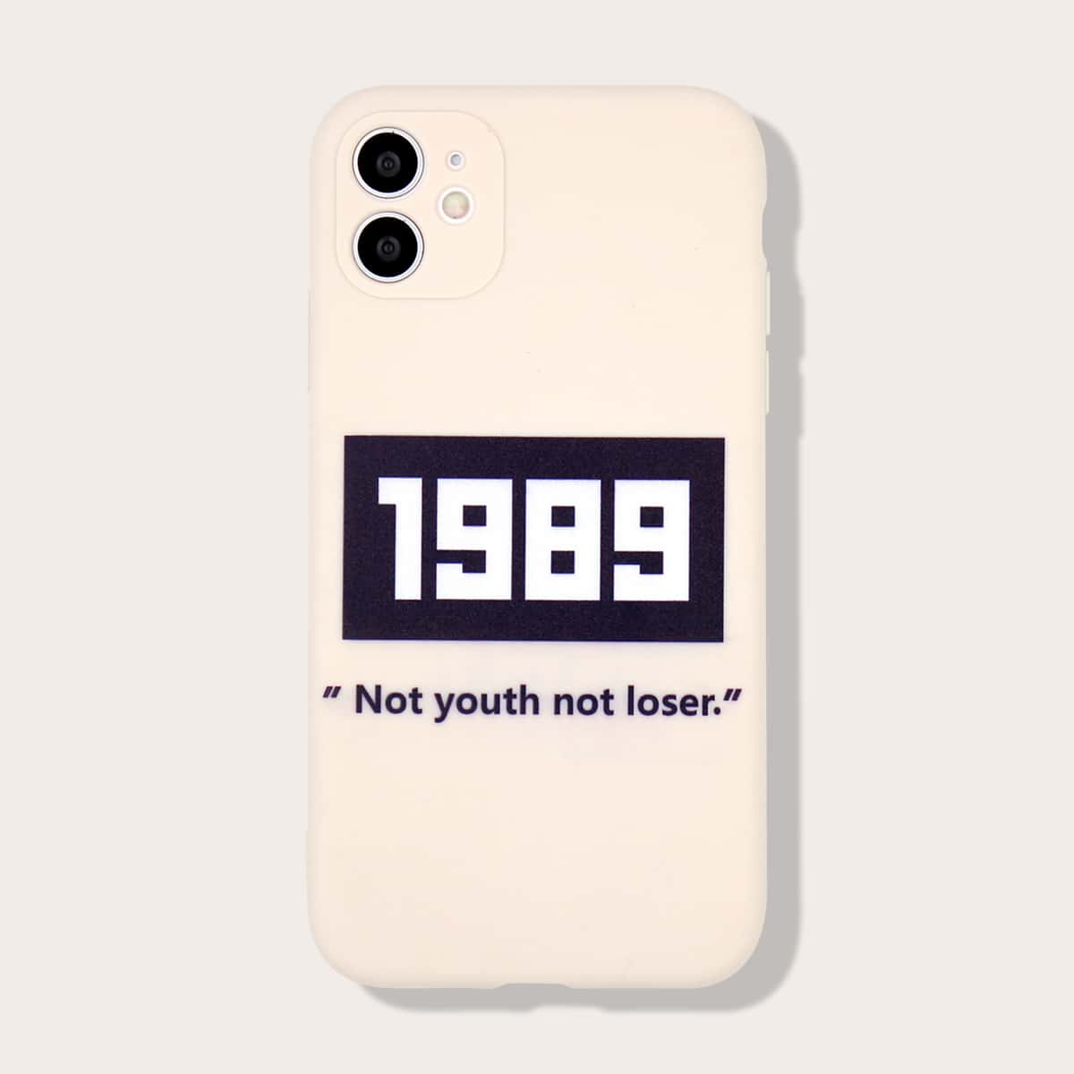 

Slogan Graphic iPhone Case, Multicolor