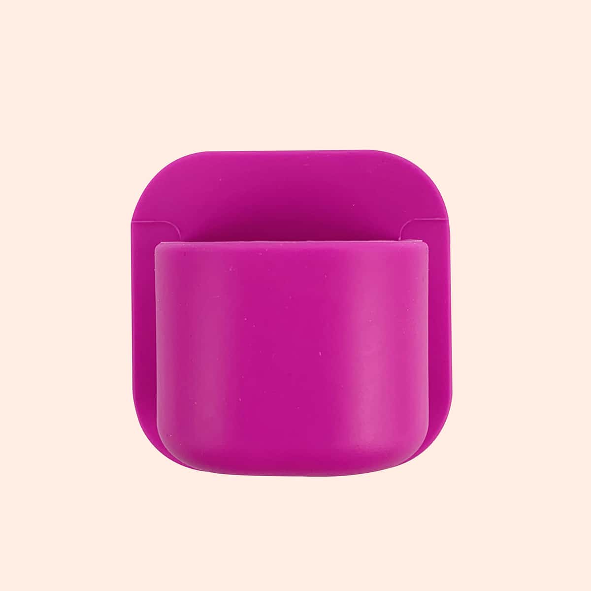 

1pc Wall Suction Makeup Sponge Holder, Hot pink