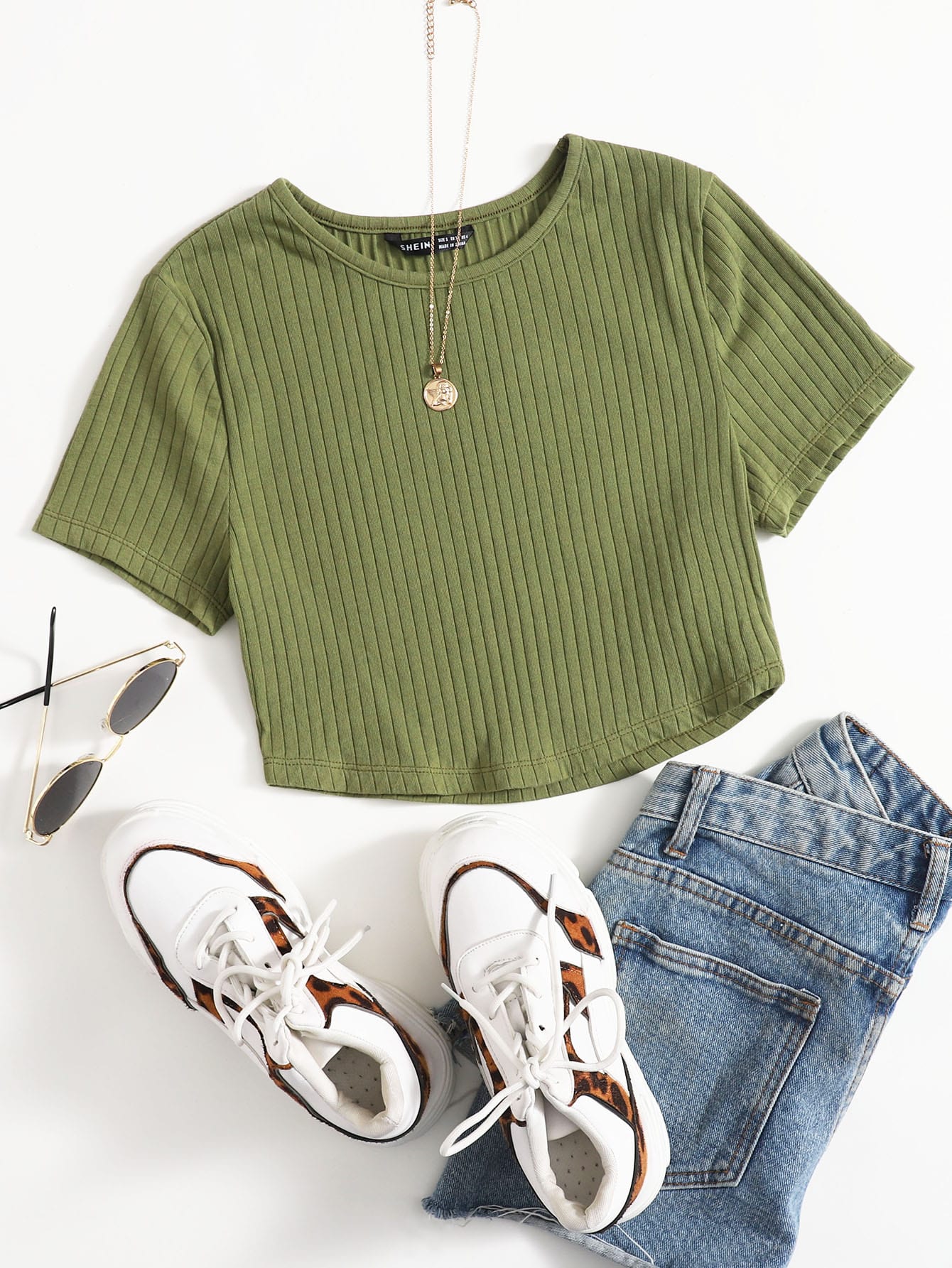 Rib-knit Crop Top thumbnail