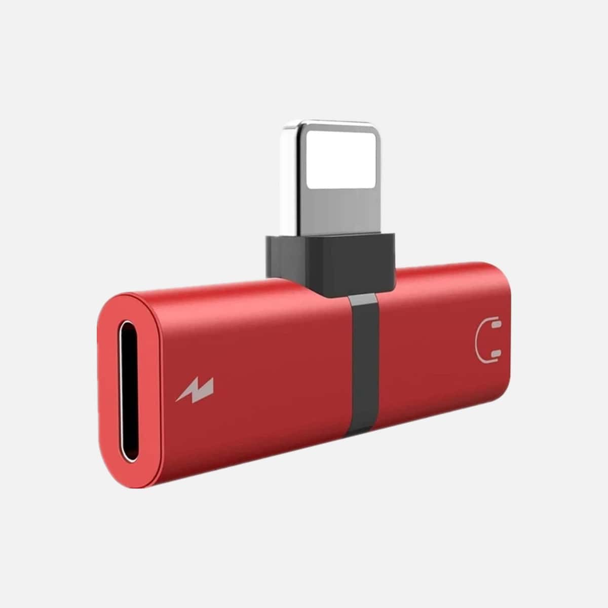 

1pc iPhone Charger Adapter Converter, Red