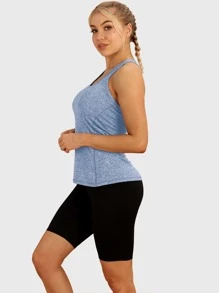 3入組拼接字母印花運動背心 - 彩色 - 查看 6