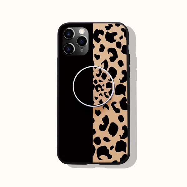 

Leopard Print Phone Case With Foldable Holder, Multicolor
