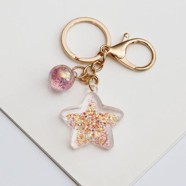 

Star Pendant Keychain, Multicolor