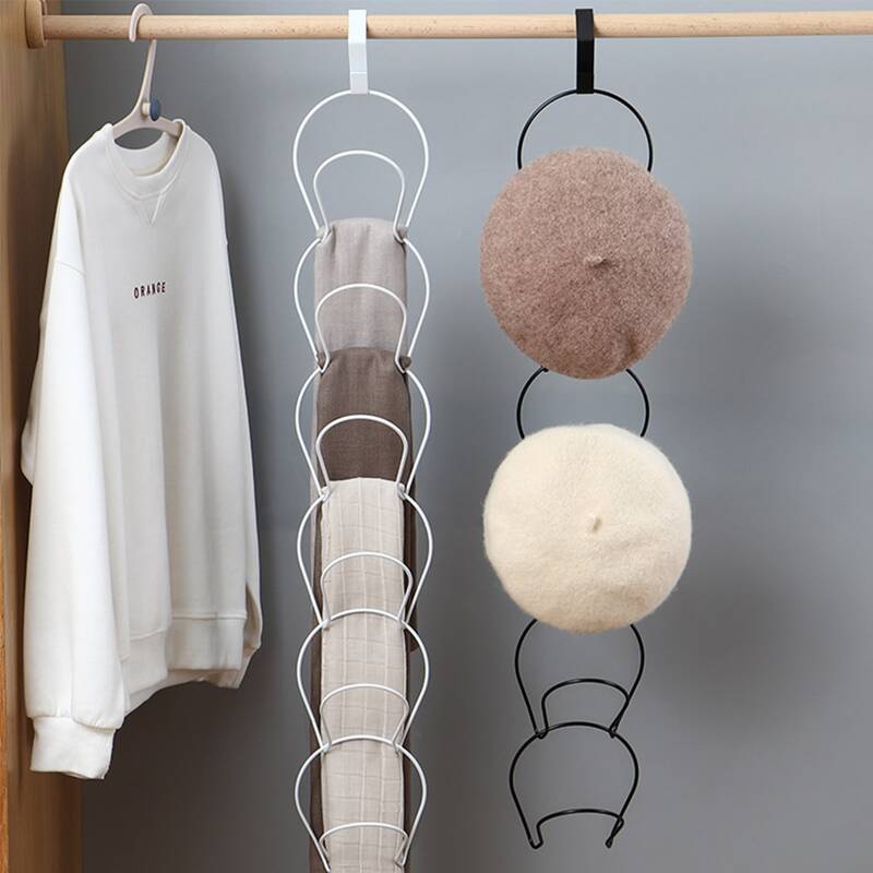 

1pc Metal Hat Storage Rack, Multicolor