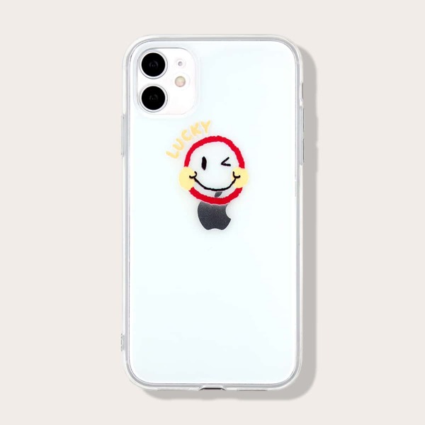 

Чехол для iPhone с мультипликационным принтом, Прозрачный