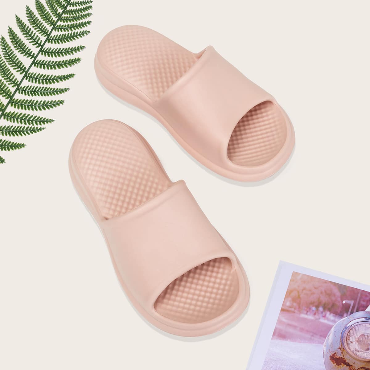 Одноцветный Институтский Тапочки & Вьетнамки