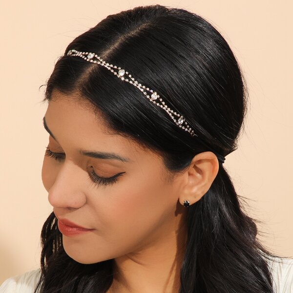 

Rhinestone Decor Headband, Gold