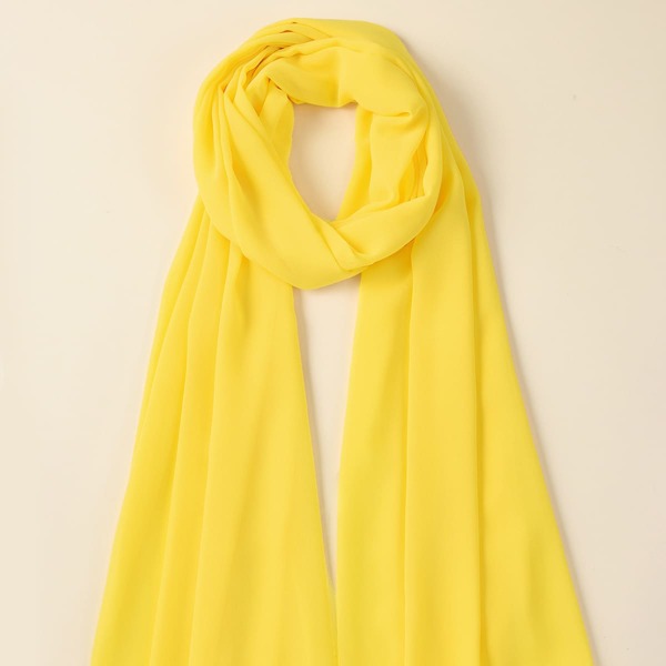 

Simple Chiffon Scarf, Gold