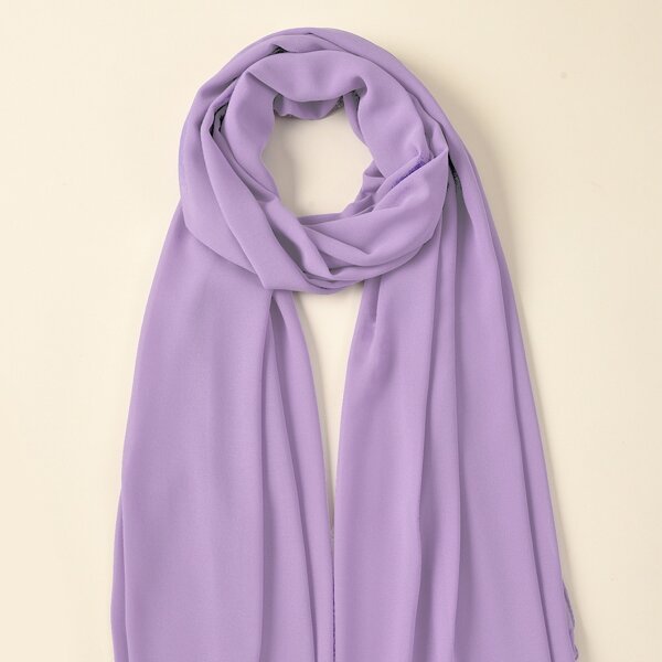 

Simple Chiffon Scarf, Purple