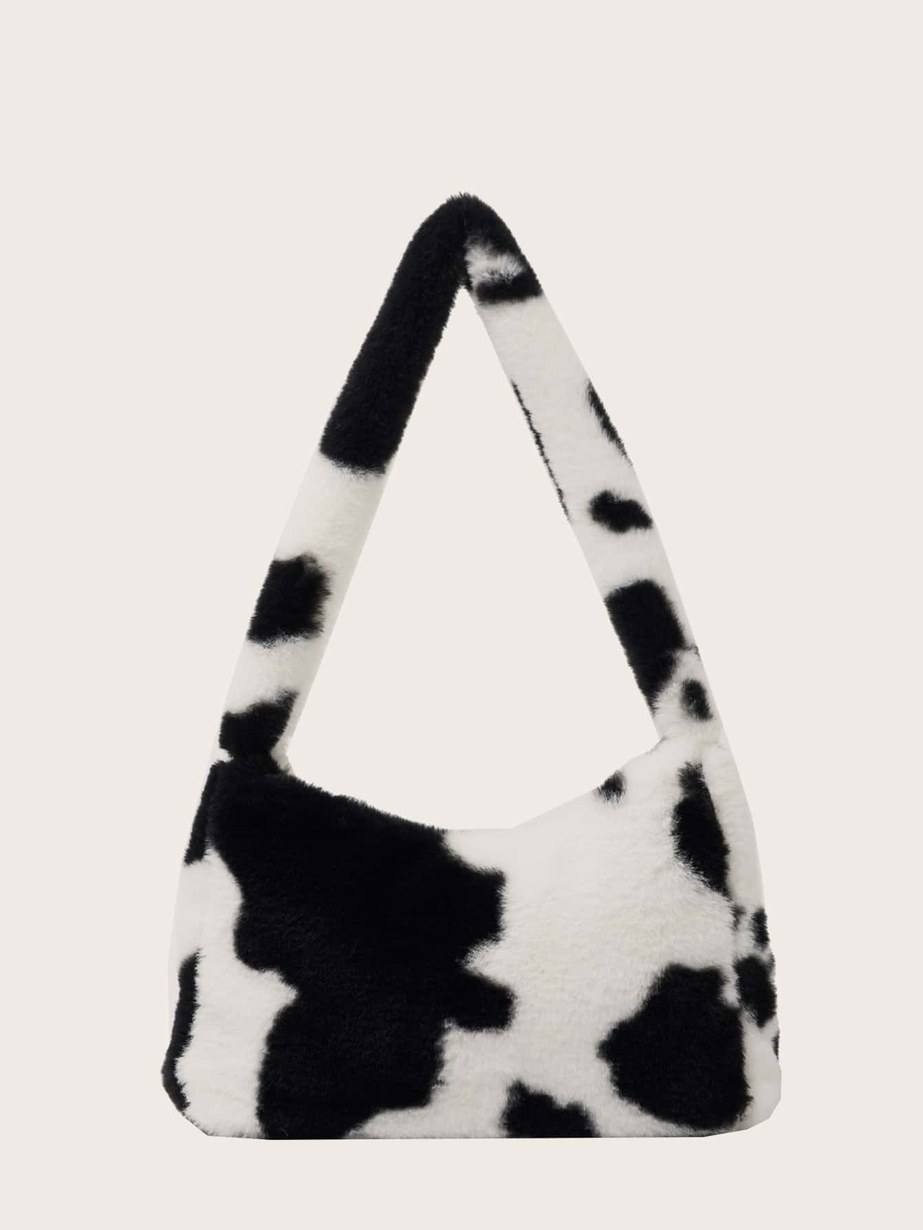 Fluffy Cow Pattern Baguette Bag thumbnail