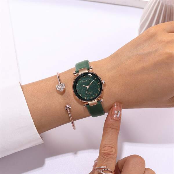 

1pc Starry Sky Dial Quartz Watch & 1pc Bracelet