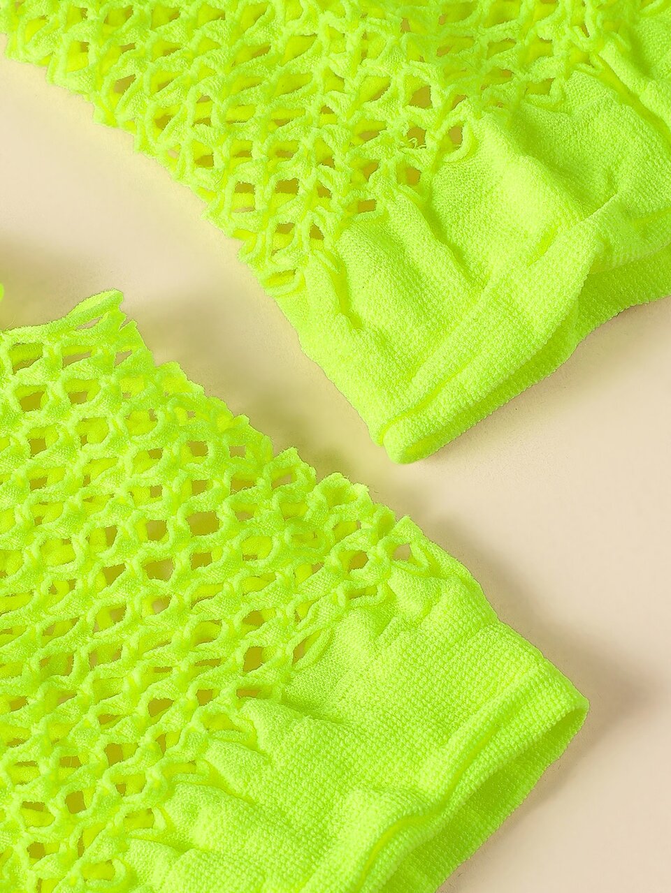 Elegant 1Pair Hollow Out Neon Gloves Halloween Summer