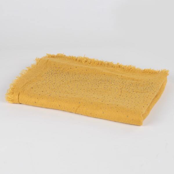 

Rhinestone Decor Scarf, Yellow