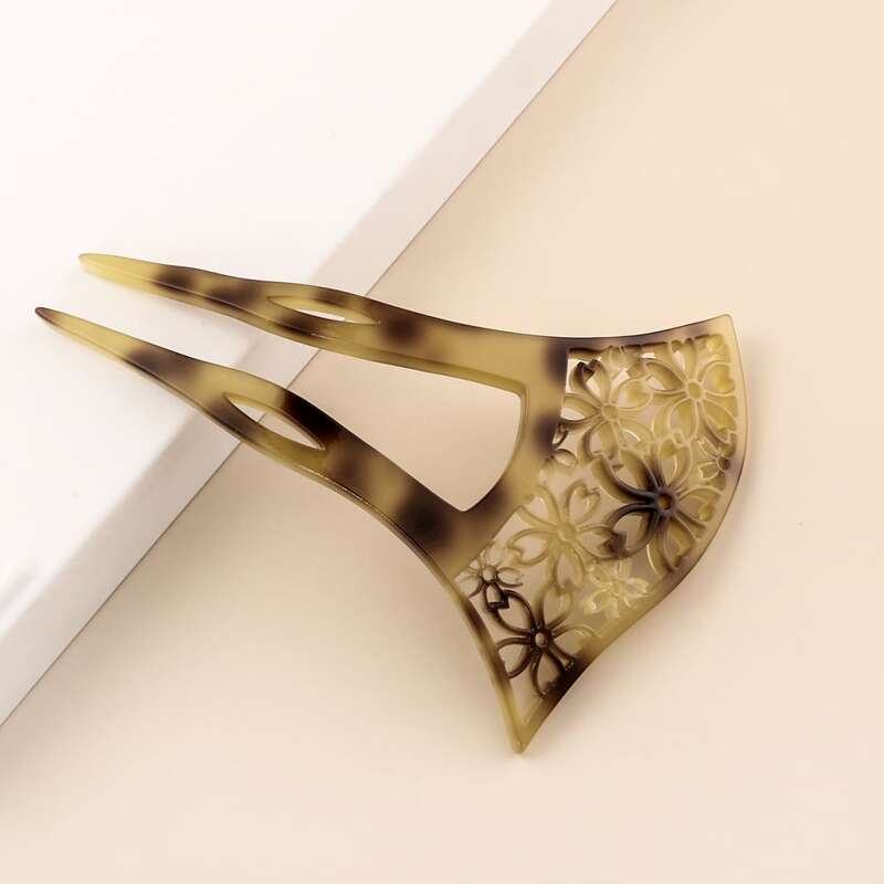 

Hollow Out Flower Design Hair Pin, Multicolor