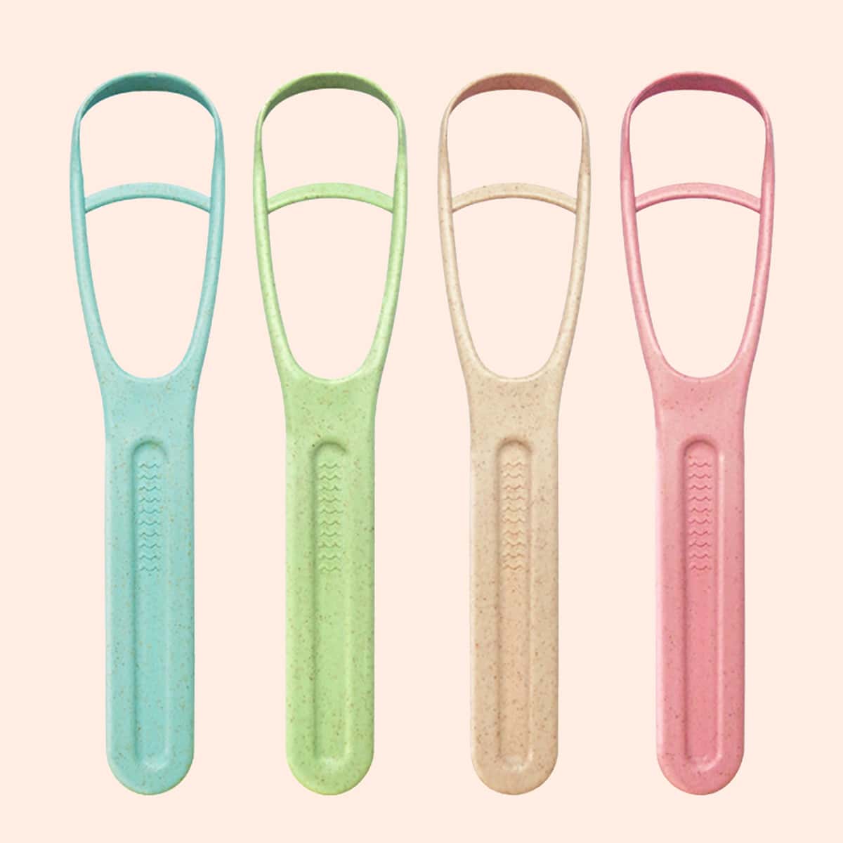 

1pc Random Solid Tongue Cleaning Brush, Pink
