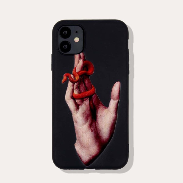 

Чехол для iPhone с принтом руки, Многоцветный