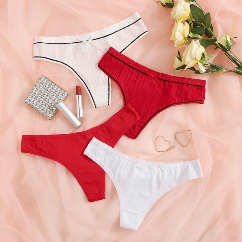 

4pack Bow Panty Set, Multicolor