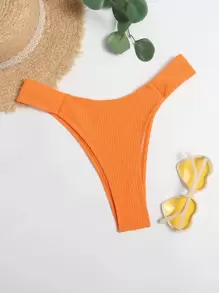 Tanga Thong Bikini Panty - Orange - View 1