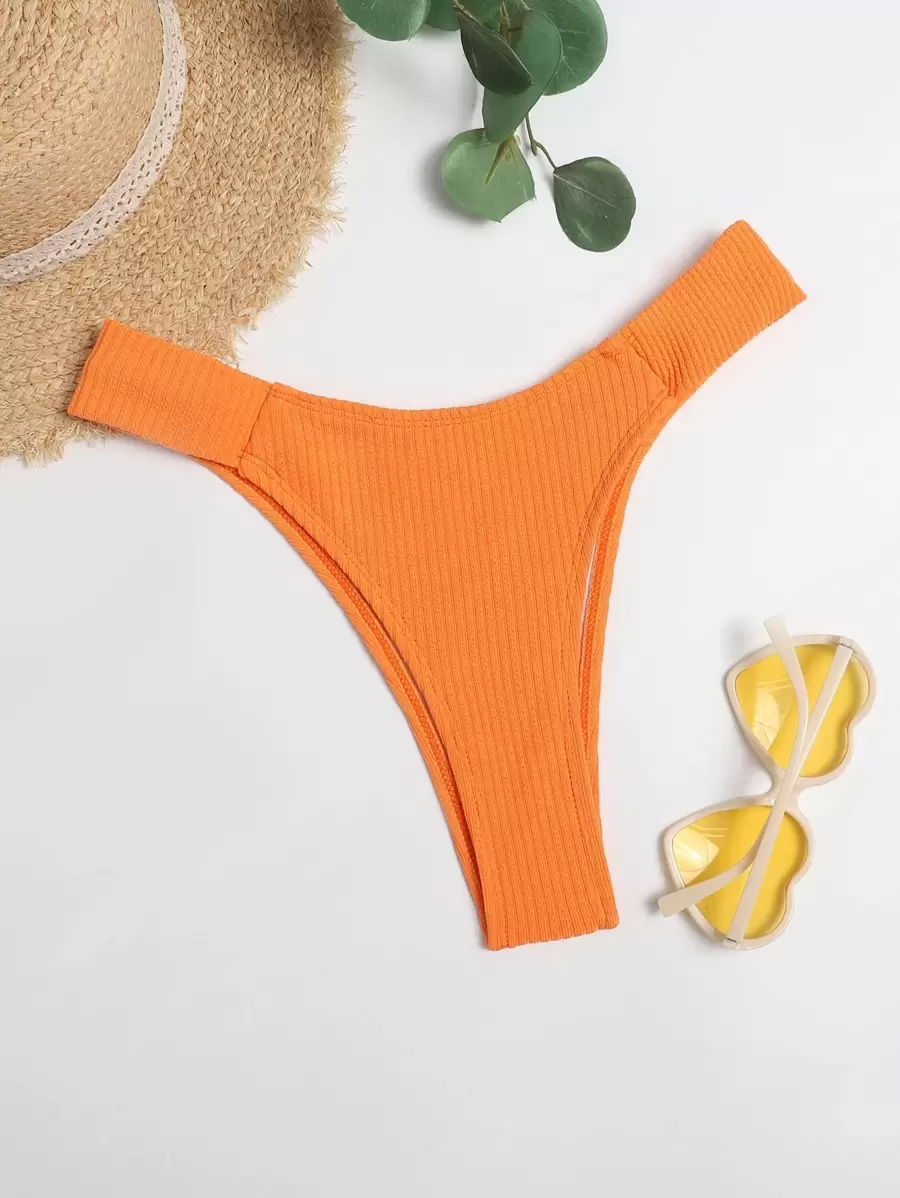 Tanga Thong Bikini Panty - Orange - View 1
