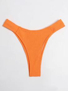 Tanga Thong Bikini Panty - Orange - View 3