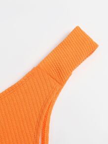 Tanga Thong Bikini Panty - Orange - View 4