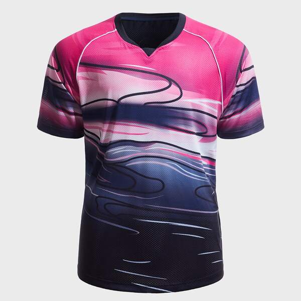 

Men Graphic Print Sports T-Shirt, Multicolor