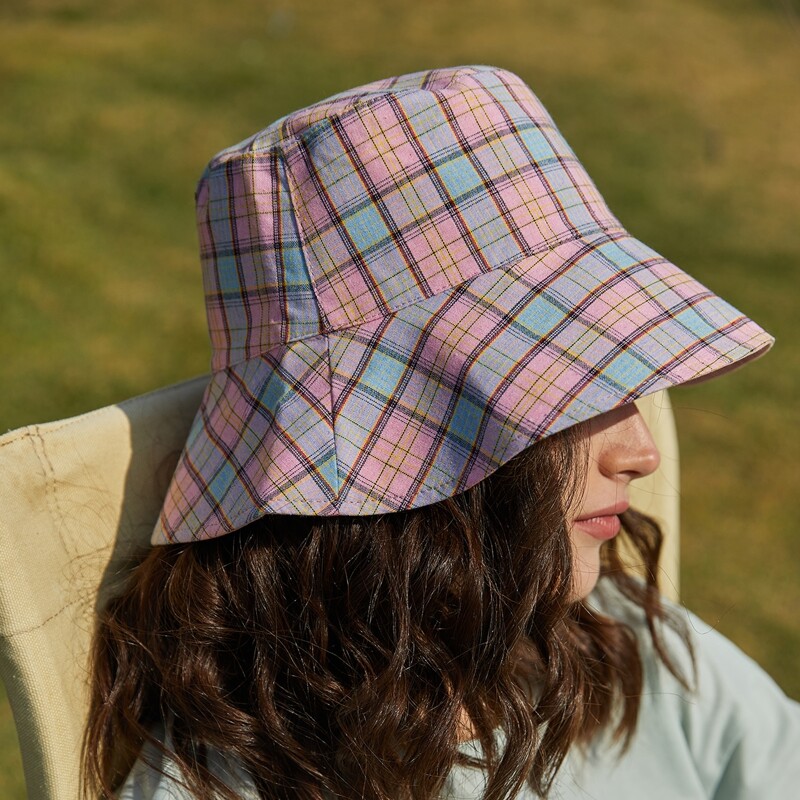 

Tartan Bucket Hat, Pink