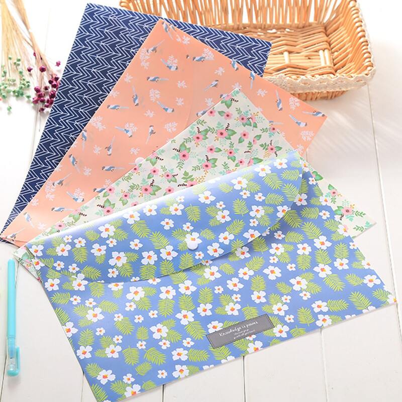 

1pc Random Pattern File Pocket, Multicolor