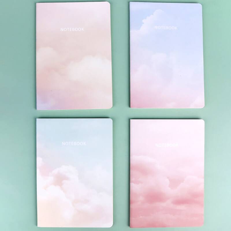 

1pack Cloud Pattern Cover Random Notebook, Multicolor
