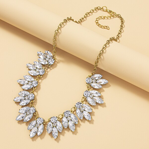 

Rhinestone Decor Necklace, Multicolor