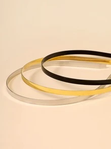 3 Piezas Aro Para Cabello Minimalista - Multicolor - Ver 3
