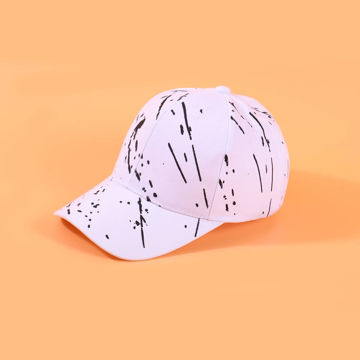 

Guys Splash Ink Baseball Cap, White