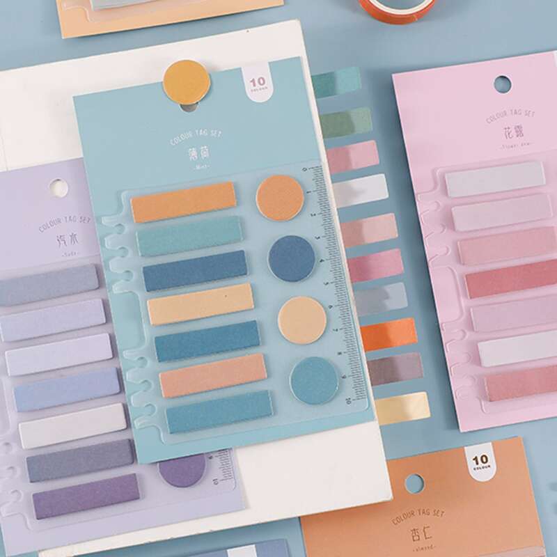 

1pack Random Index Sticky Note, Multicolor