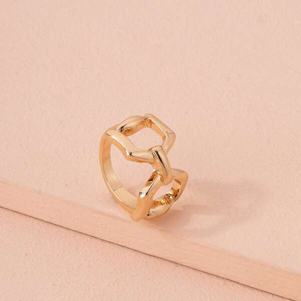 

Chain Design Ring, Gold