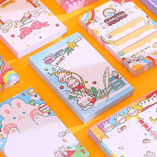 

1pack Cartoon Graphic Random Sticky Note, Multicolor