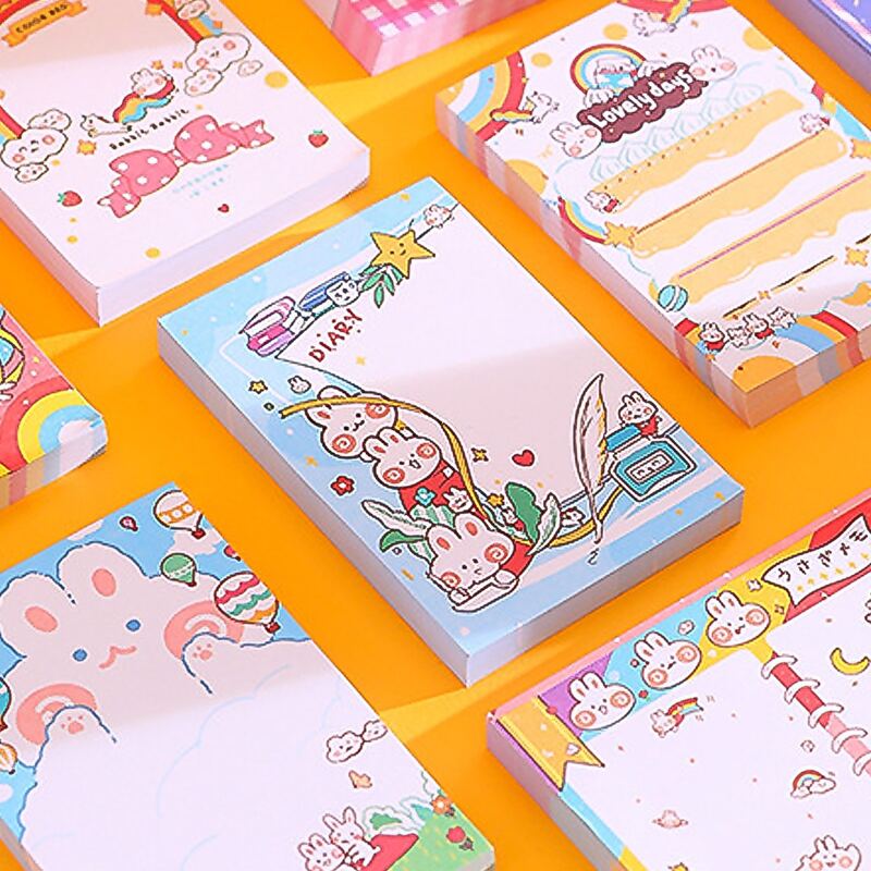 

1pack Cartoon Graphic Random Sticky Note, Multicolor