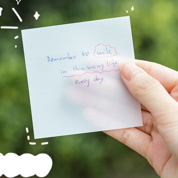 

1pack Plain Sticky Note, White