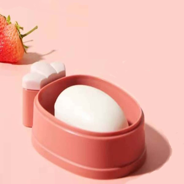 

1pc Carrot Shaped Soap Dish Holder, Pink