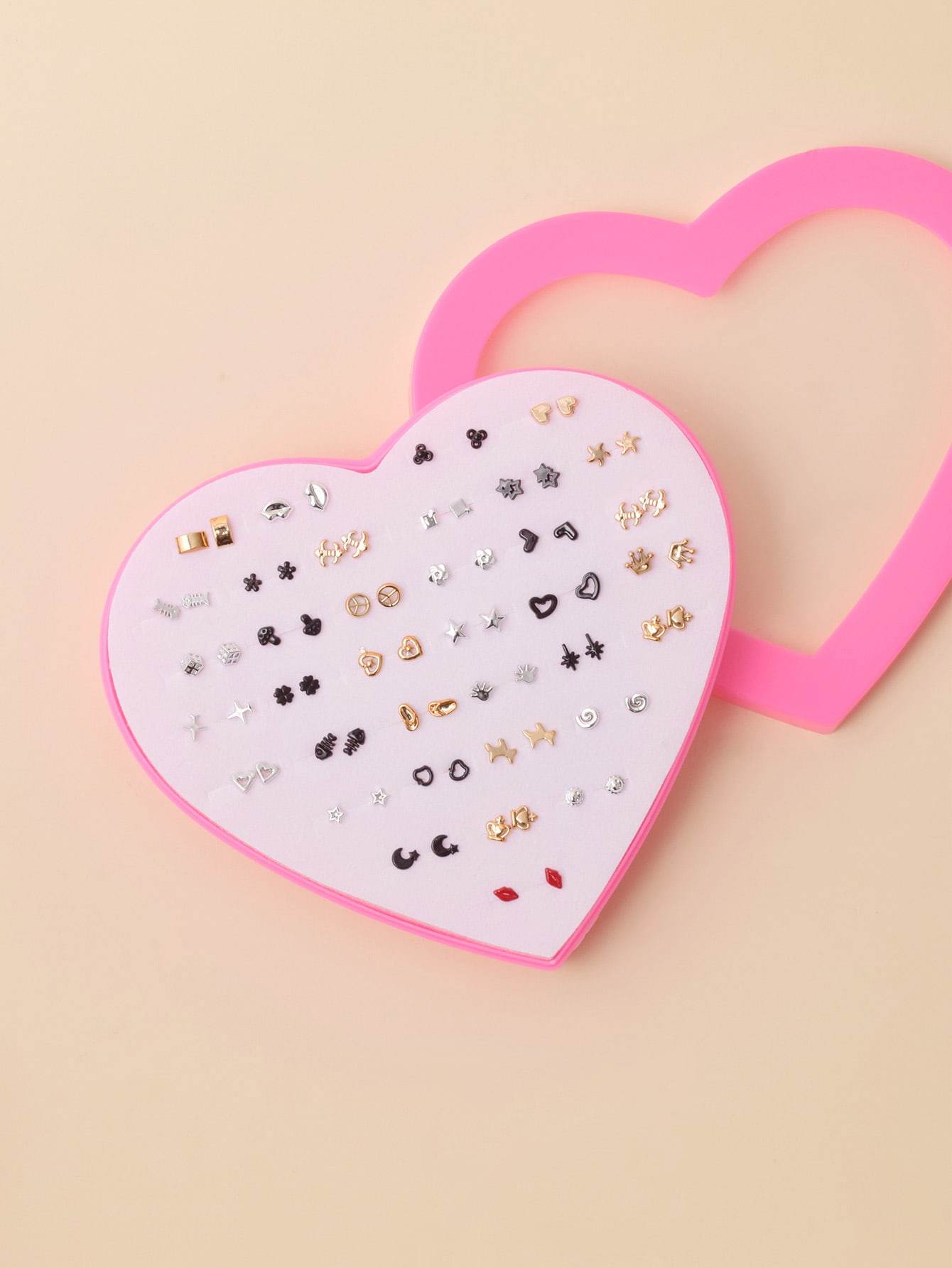 36pairs Random Color Star Design Stud Earrings thumbnail