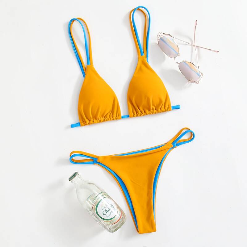 

Triangle Bikini Swimsuit, Multicolor