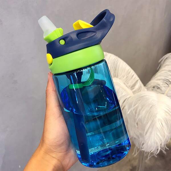 

1pc Portable Straw Cup, Blue