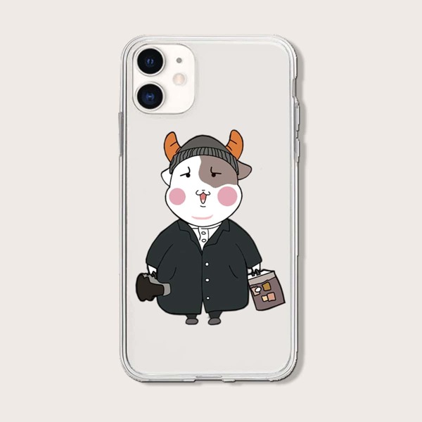 

Cartoon Graphic iPhone Case, Clear