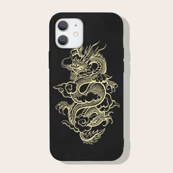 

Chinese Dragon iPhone Case, Black