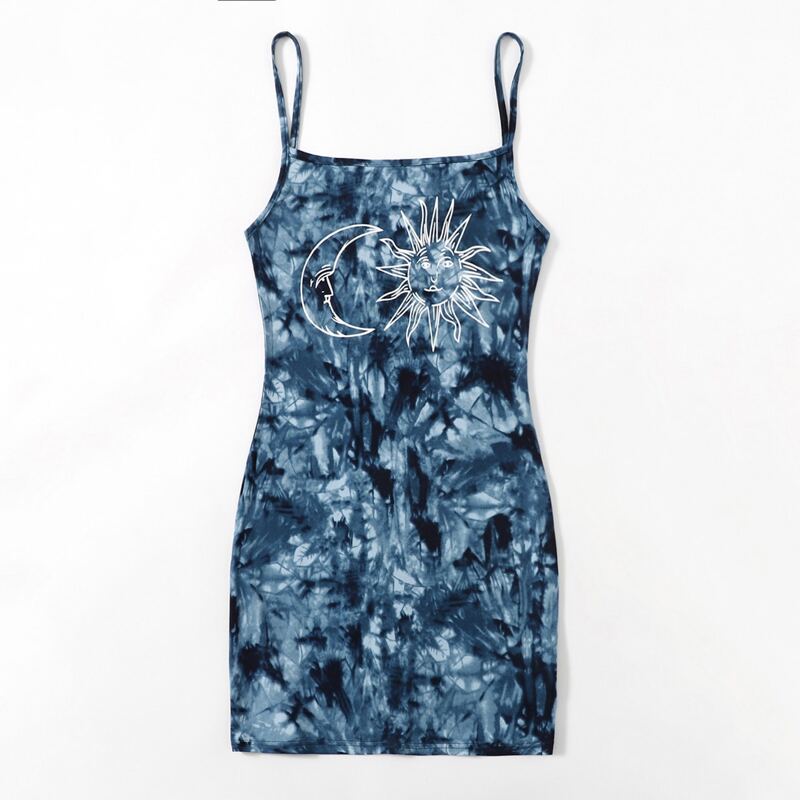 

Sun & Moon Tie Dye Cami Dress, Multicolor