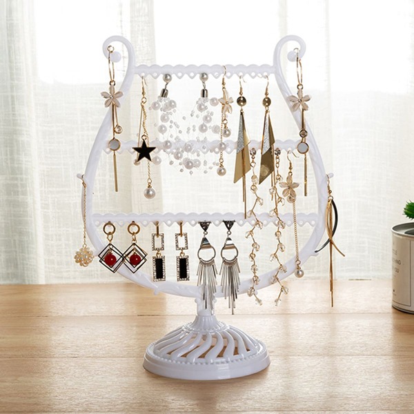 

1pc Cup Shaped Jewelry Display Rack, White