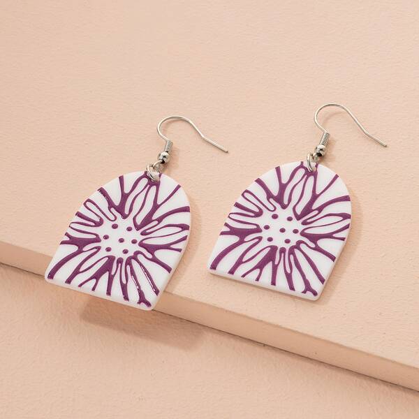 

Geometric Drop Earrings, Multicolor